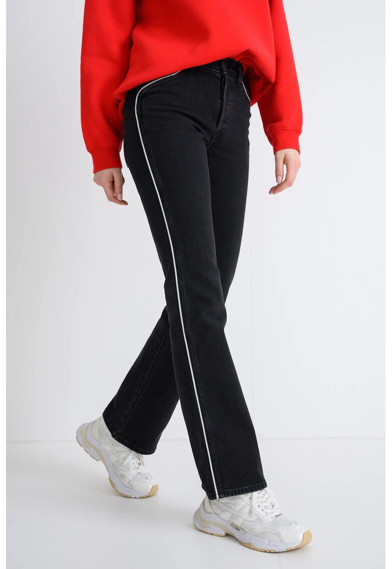 Levi's Blugi slim-fit cu talie inalta - Negru stins