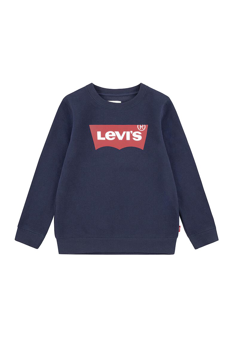 Levi's Bluza de trening cu imprimeu logo - Rosu/Bleumarin