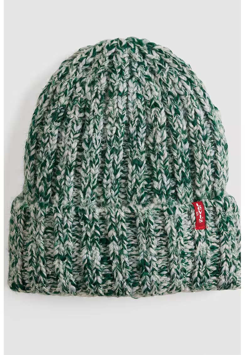 Levi's Caciula crosetata - Alb/Verde aquamarin