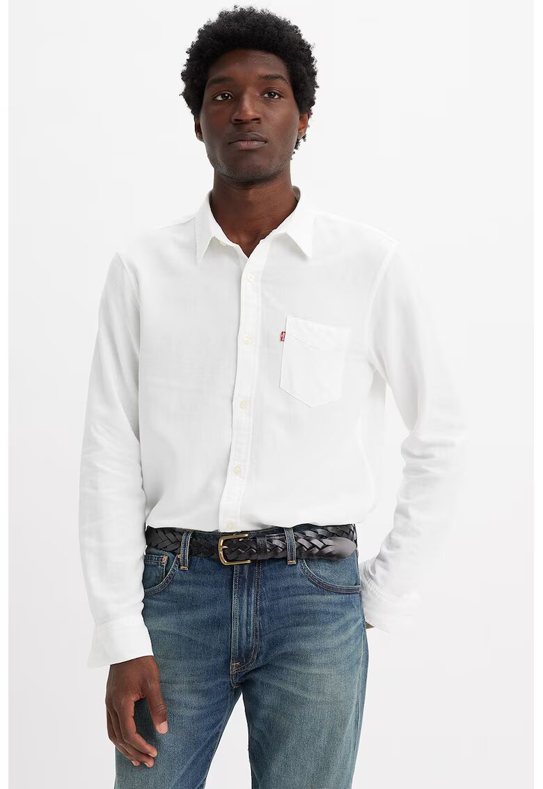 Levi's Camasa regular fit cu buzunar pe piept - Alb