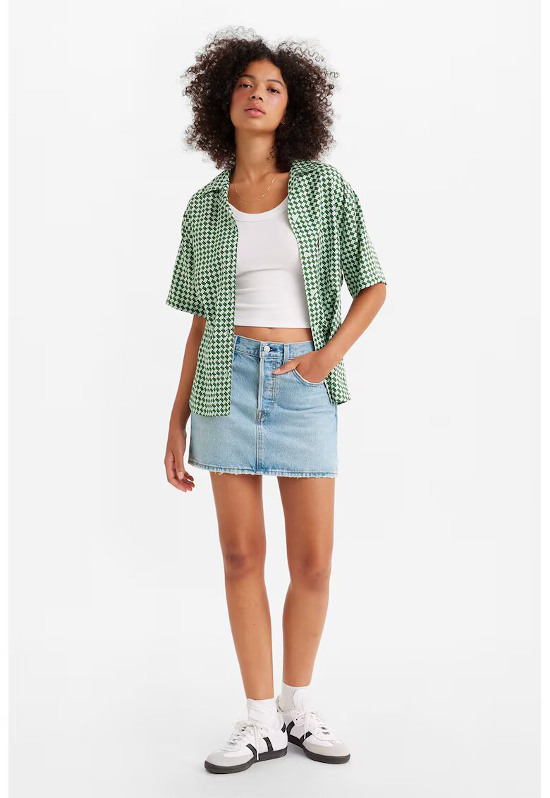 Levi's Fusta mini din denim Icon - Albastru deschis