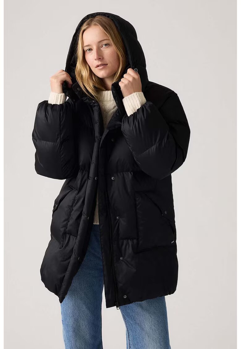 Levi's Geaca cu gluga detasabila - Negru