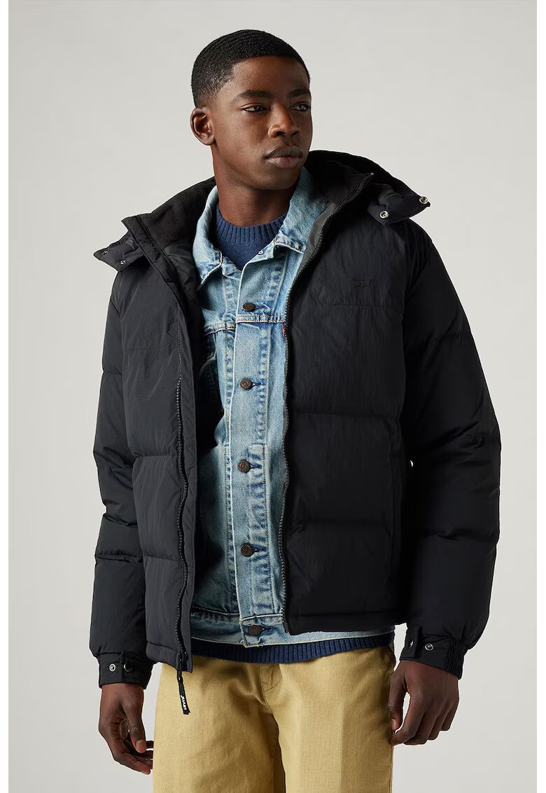Levi's Geaca cu umplutura de puf si finisaj rezistent la apa Rockridge - Negru