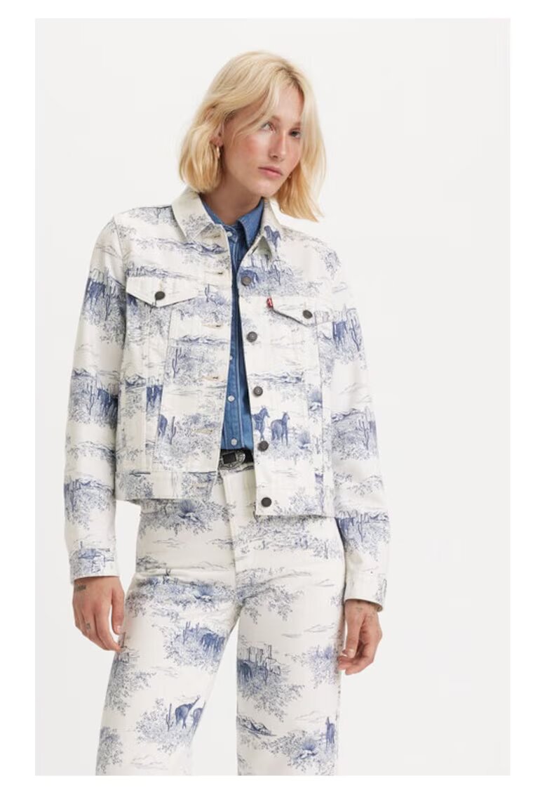 Levi's Geaca dama - 865900 - Alb - Bumbac