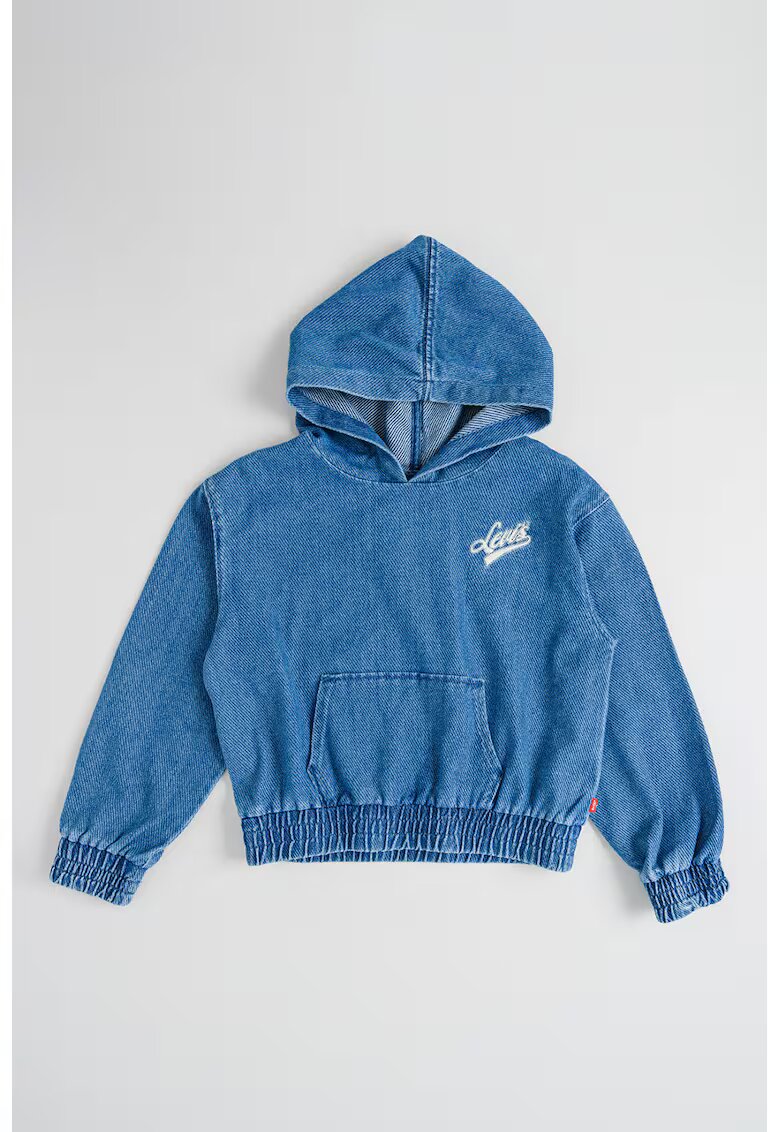 Levi's Hanorac din denim cu buzunar kangaroo - Albastru inchis
