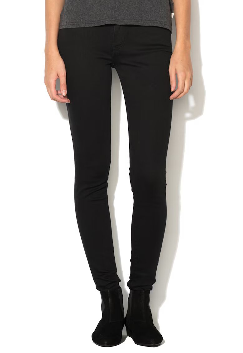 Levi's Jeansi skinny negri 710
