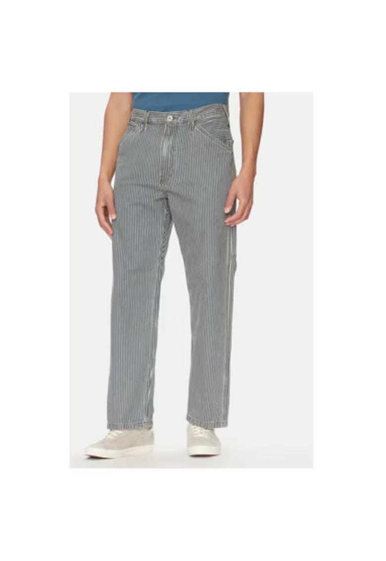 Levi's Pantaloni barbati Levi S - 55849-0058 - Bumbac - Alb/Negru - Alb/Negru
