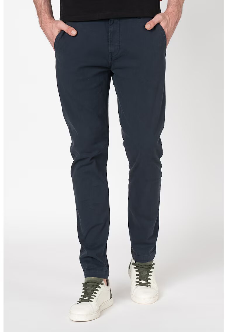 Levi's Pantaloni chino slim fit cu croiala conica - Gri carbune