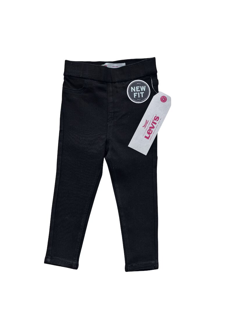 Levi's Pantaloni copii - j skinny - bumbac/poliester/elastan - negru