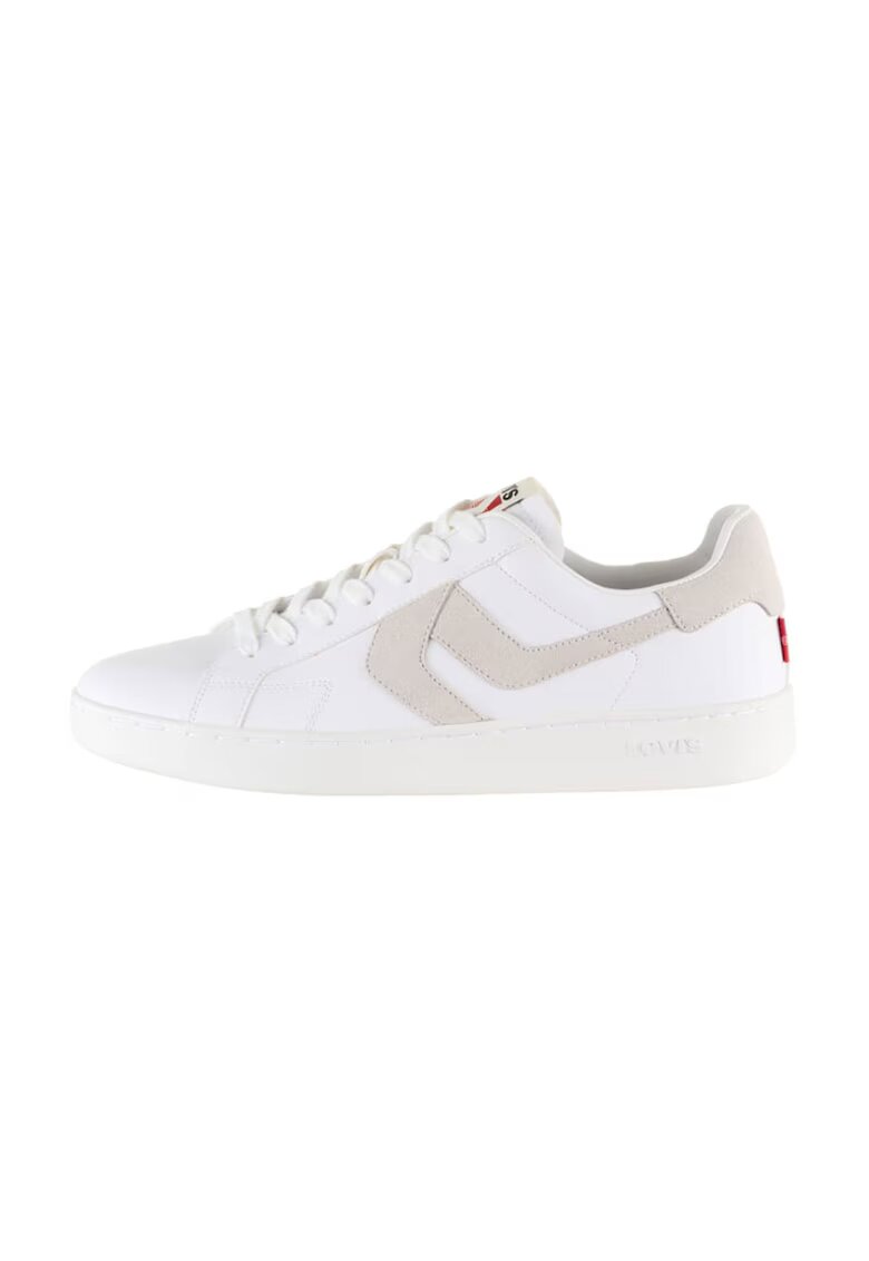 Levi's Pantofi sport low-cut de piele ecologica - Alb/Gri