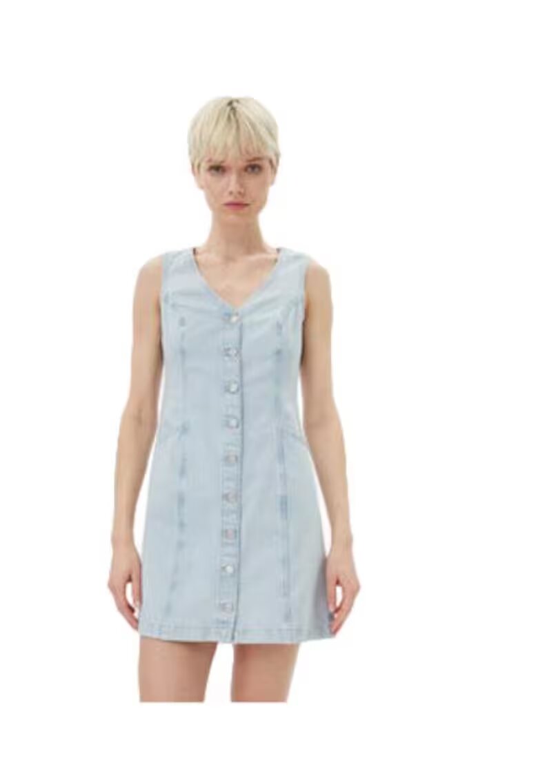Levi's Rochie - bumbac - albastru deschis