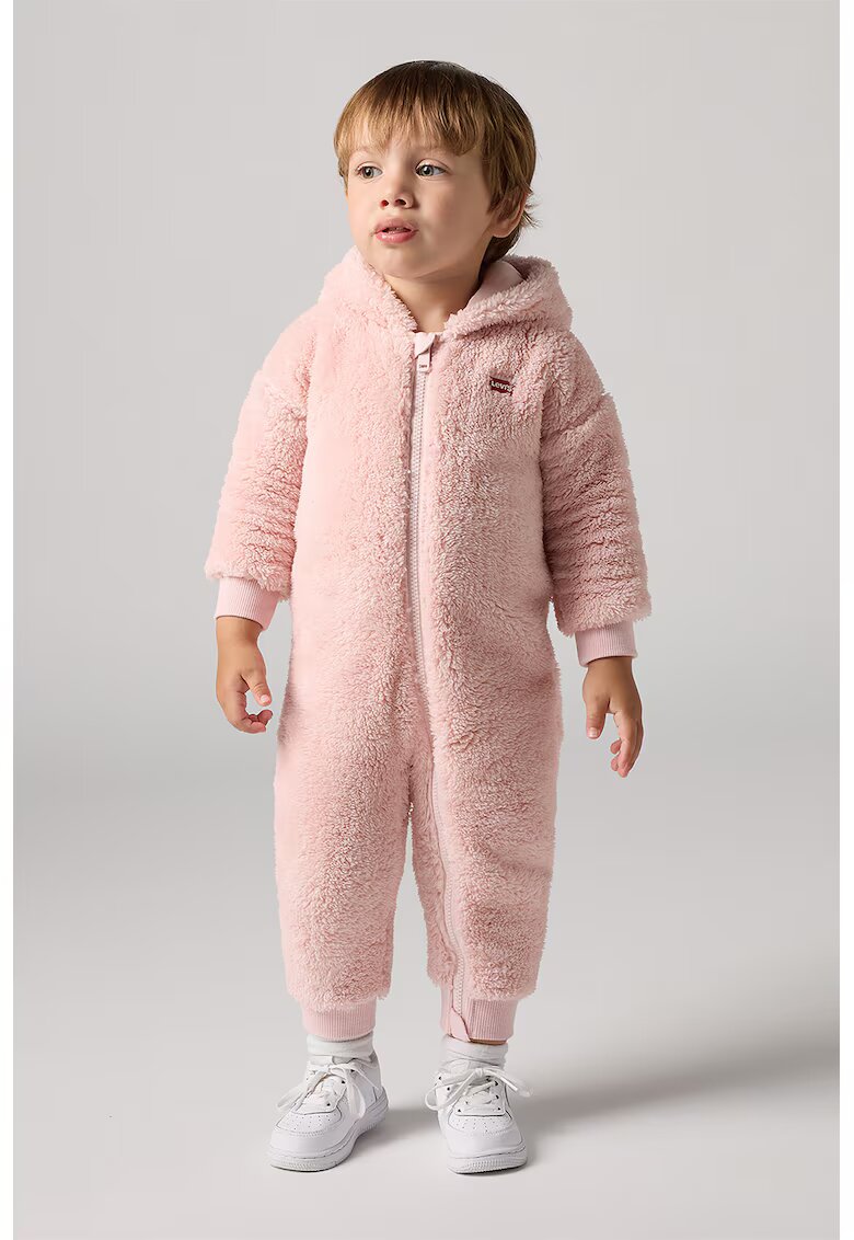 Levi's Salopeta cu gluga si aspect pufos - Roz pastel