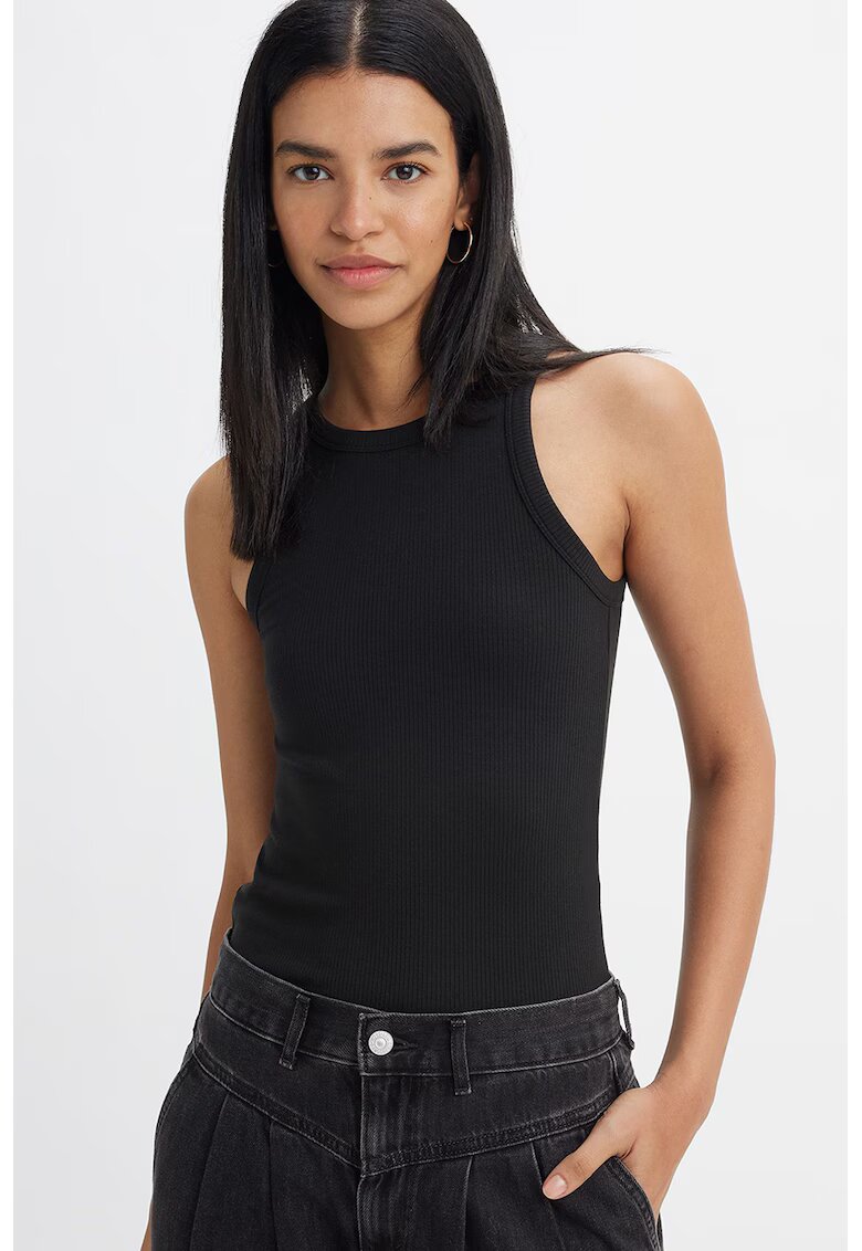 Levi's Top slim fit din amestec de modal Dreamy - Negru