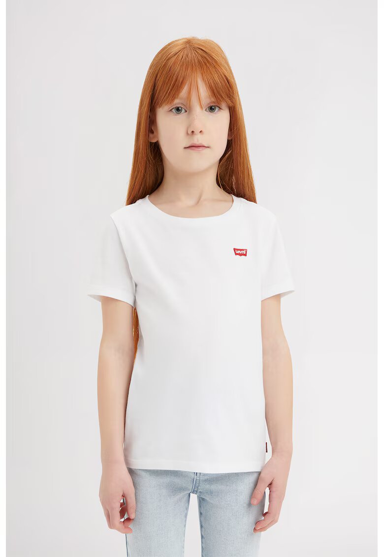 Levi's Tricou cu decolteu la baza gatului Batwing Chest Hit - Rosu/Alb