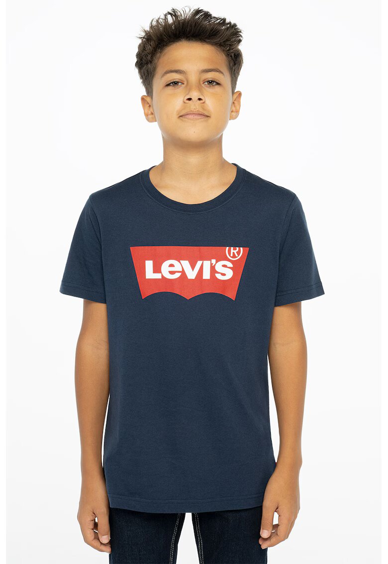 Levi's Tricou cu imprimeu logo - Bleumarin