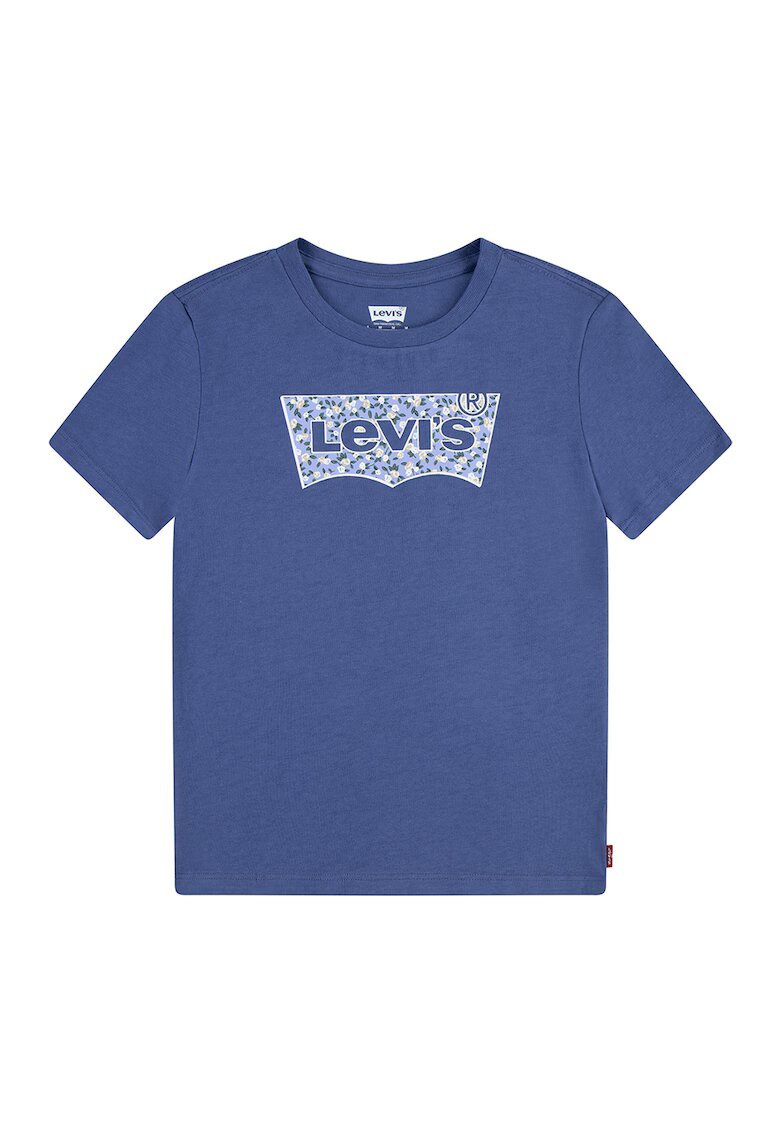 Levi's Tricou de bumbac organic cu imprimeu logo - Albastru inchis