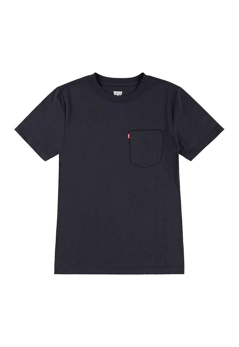 Levi's Tricou din amestec de bumbac cu buzunar frontal - Negru
