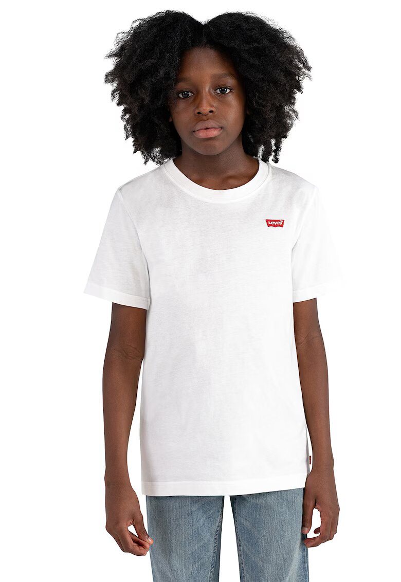 Levi's Tricou din bumbac cu detaliu logo - Rosu/Alb