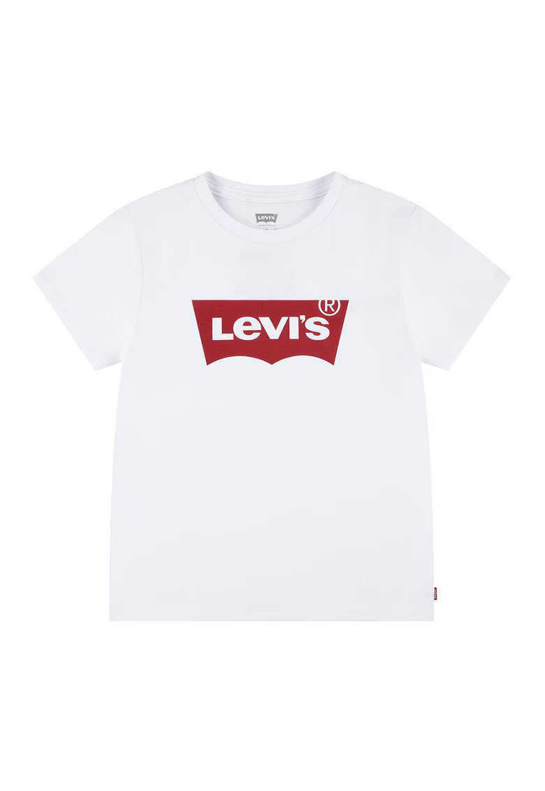Levi's Tricou din bumbac cu imprimeu logo Batwing - Rosu/Alb