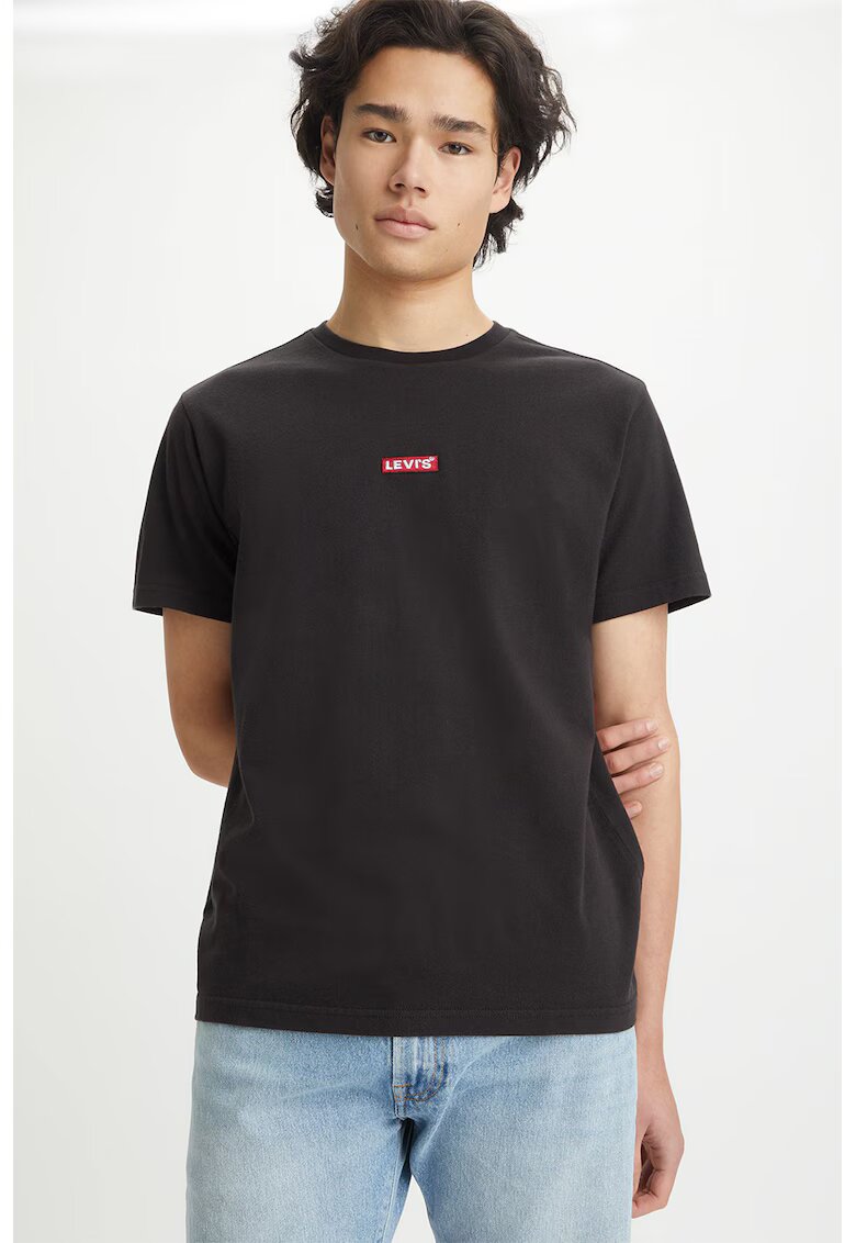 Levi's Tricou lejer de bumbac - Negru stins