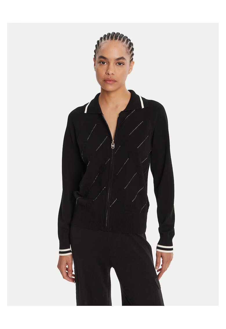 Liu Jo Cardigan dama Sport - negru - fermoar