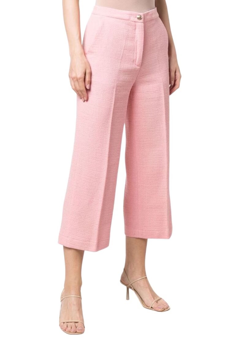 Liu Jo Pantaloni trei sferturi dama - Bumbac - Roz -