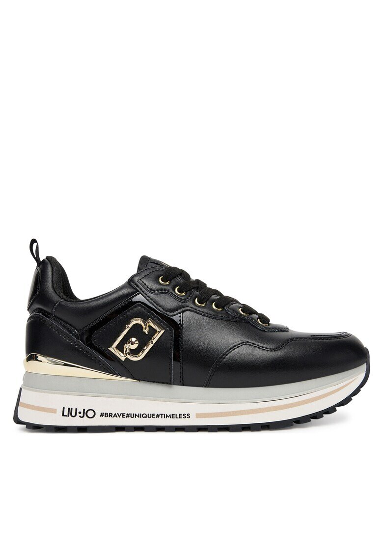 Liu Jo Pantofi sport dama Maxi Wonder 01 BF500 - negru - piele ecologica