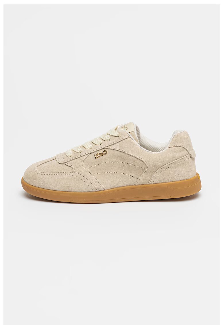 Liu Jo Pantofi sport de piele intoarsa Connor - Grej