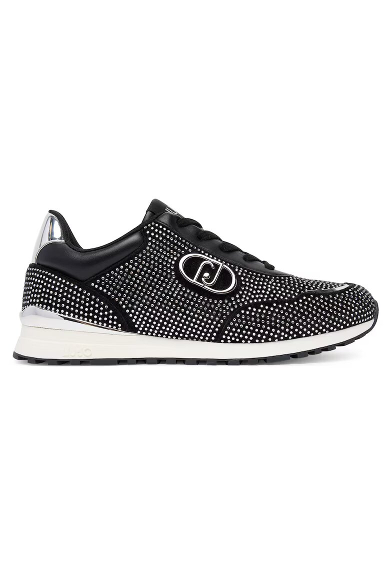 Liu Jo Tenisi dama BF5013 TX365 - negru/argintiu - piele ecologica