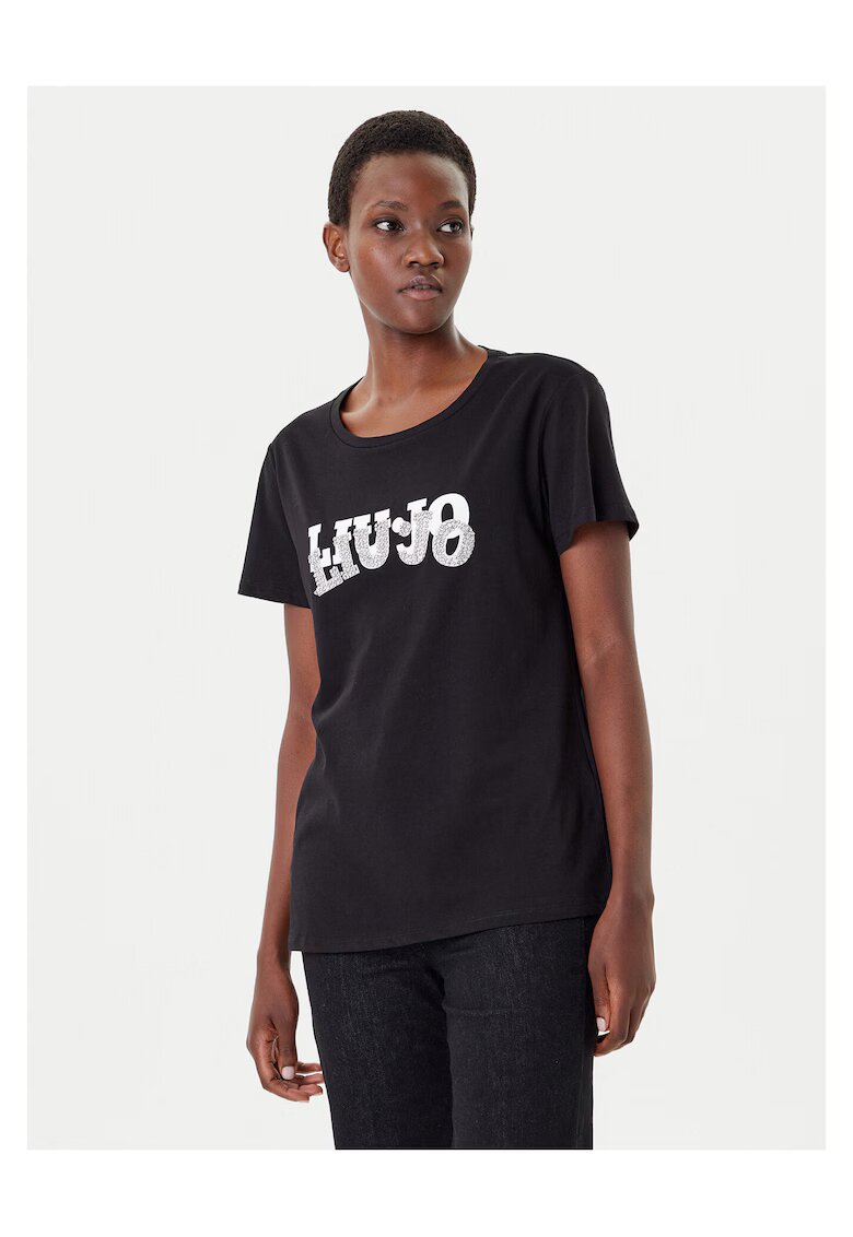 Liu Jo Tricou negru/alb - dama