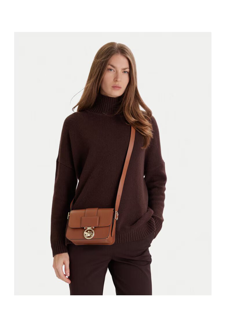 Longchamp Geanta dama model Cognac 504 - piele naturala - culoare cognac