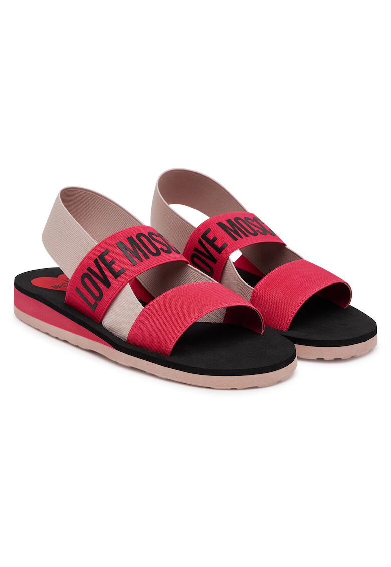 Love Moschino Sandale dama fuxia/cipria