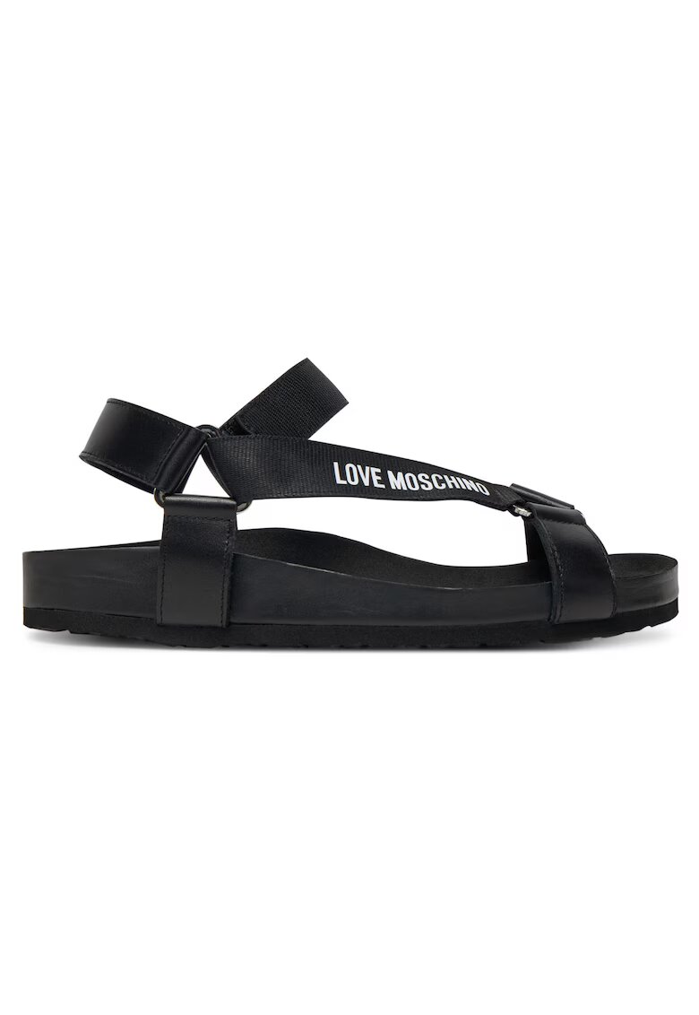 Love Moschino Sandale dama - piele naturala - negru