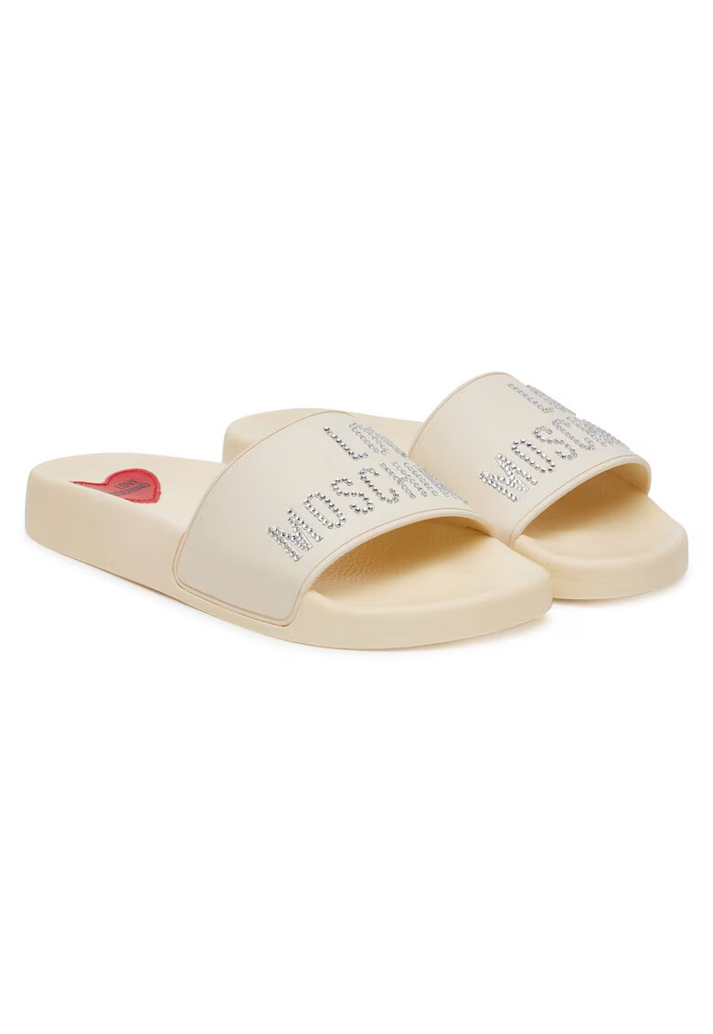 Love Moschino Slapi alb murdar