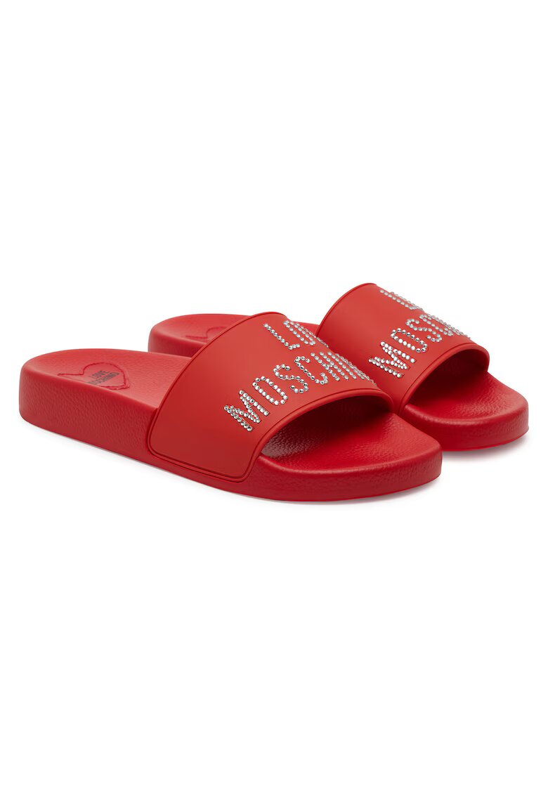 Love Moschino Slapi dama culoare rosu