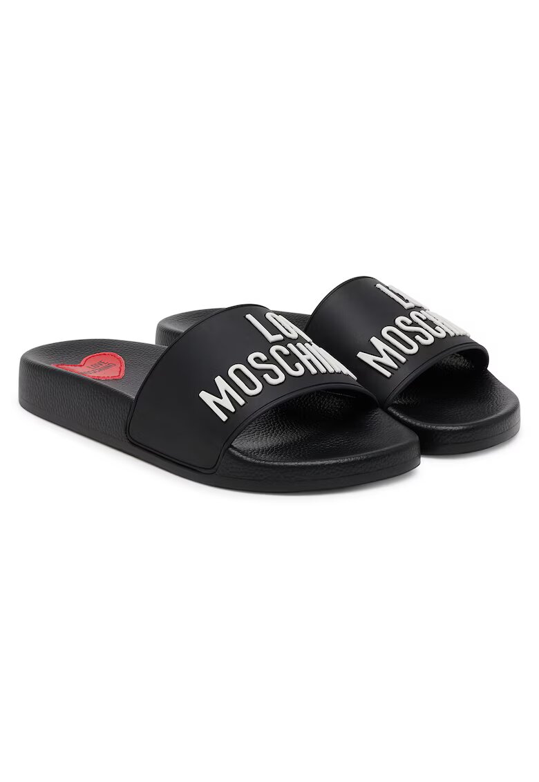 Love Moschino Slapi - papuci dama - negru