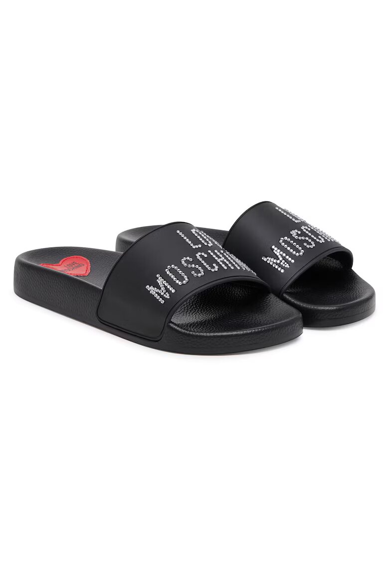 Love Moschino Slapi - papuci femeie - negru