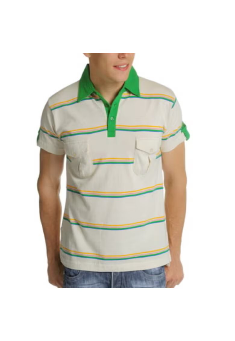 LUCA Tricou Polo barbati - Alb