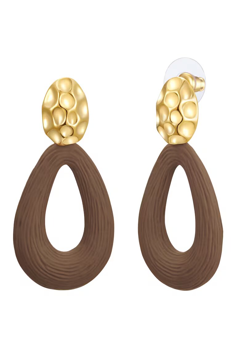 Lulu  Jane Cercei drop placati cu aur de 14K - Auriu/Galben