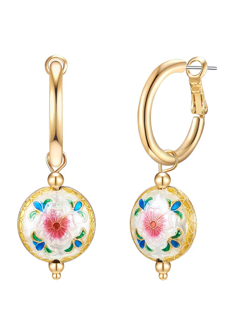 Lulu  Jane Cercei placati cu aur de 14K - Auriu
