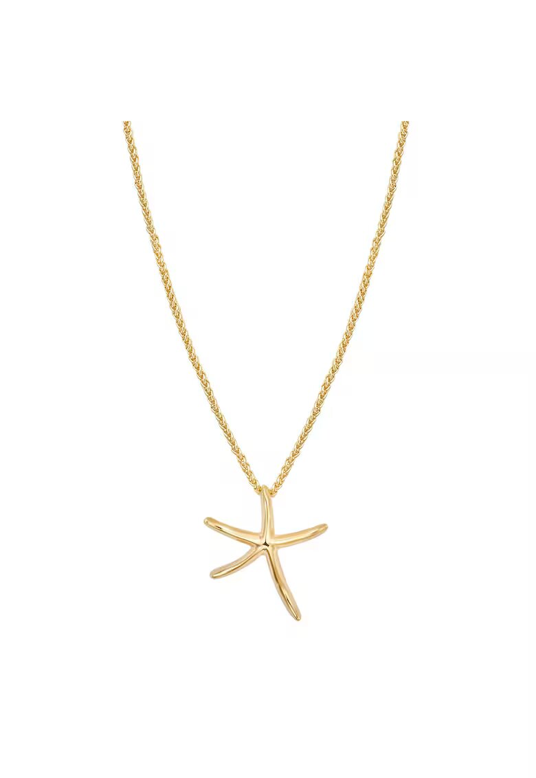 Lulu  Jane Colier placat cu aur de 14K si decorat cu pandantiv - Auriu