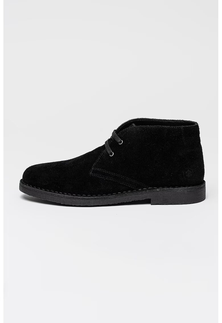 Lumberjack Cizme chukka de piele intoarsa Beat 3.0 - Negru