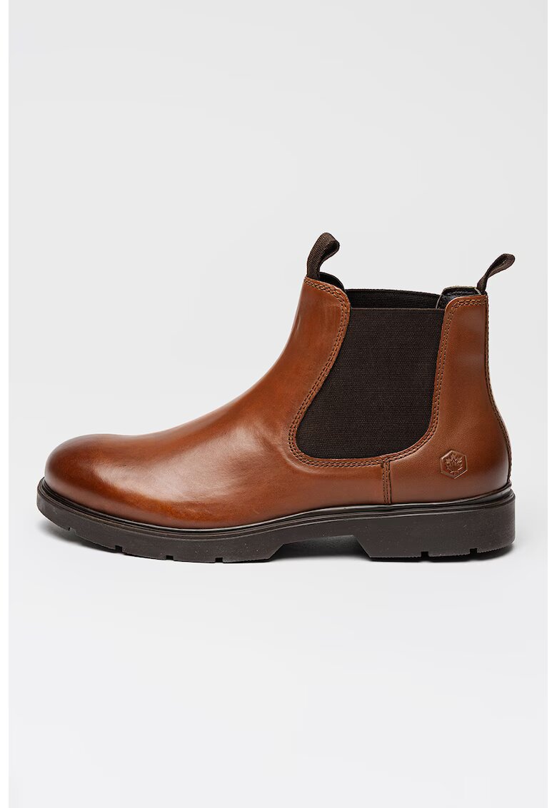 Lumberjack Ghete Chelsea de piele Charlie - Maro scortisoara