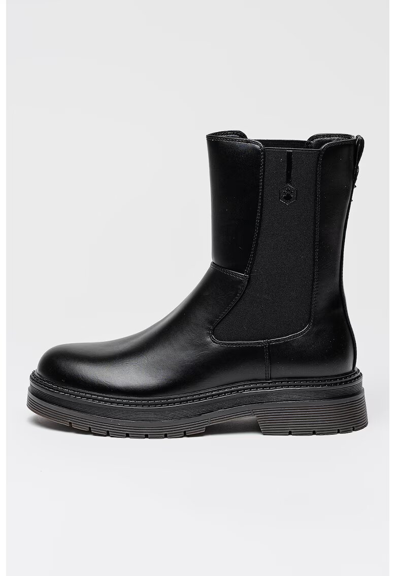 Lumberjack Ghete Chelsea de piele ecologica Susanna - Negru