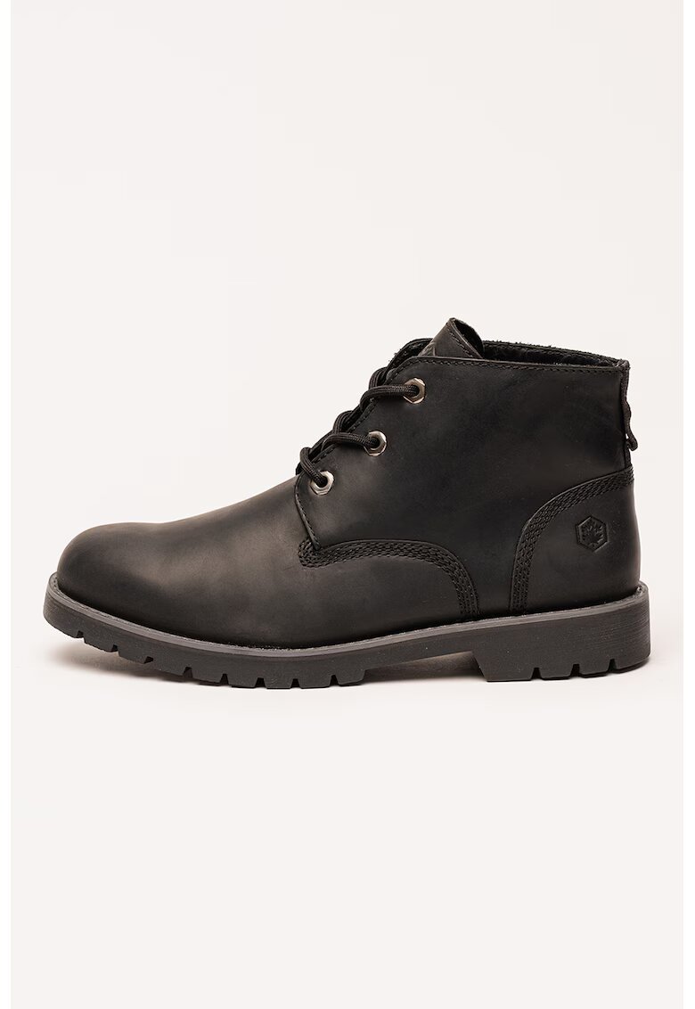 Lumberjack Ghete de piele cu sireturi - Negru
