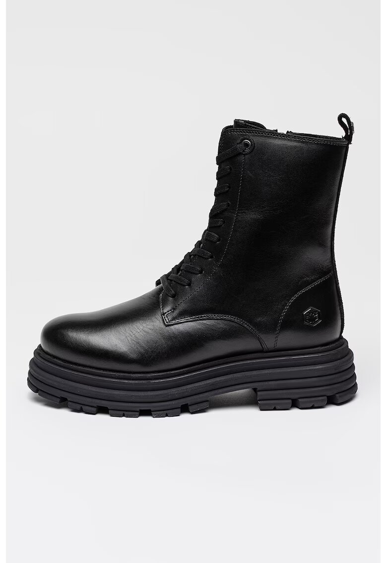 Lumberjack Ghete de piele Fiorenza - Negru