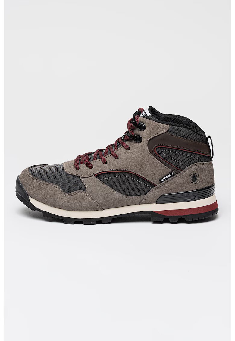 Lumberjack Ghete impermeabile cu garnituri de piele intoarsa Frontier - Gri inchis