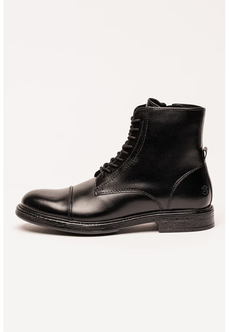 Lumberjack Ghete uni de piele - Negru