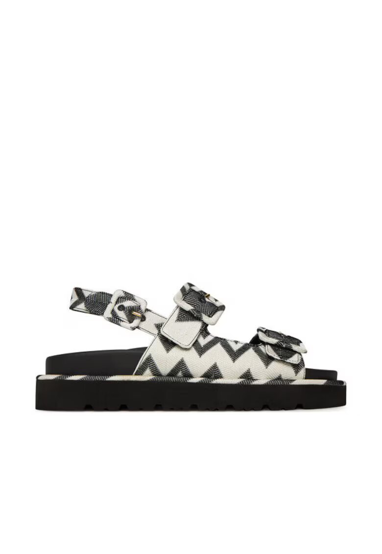 M Missoni Sandale dama - Alb/Negru - Textil