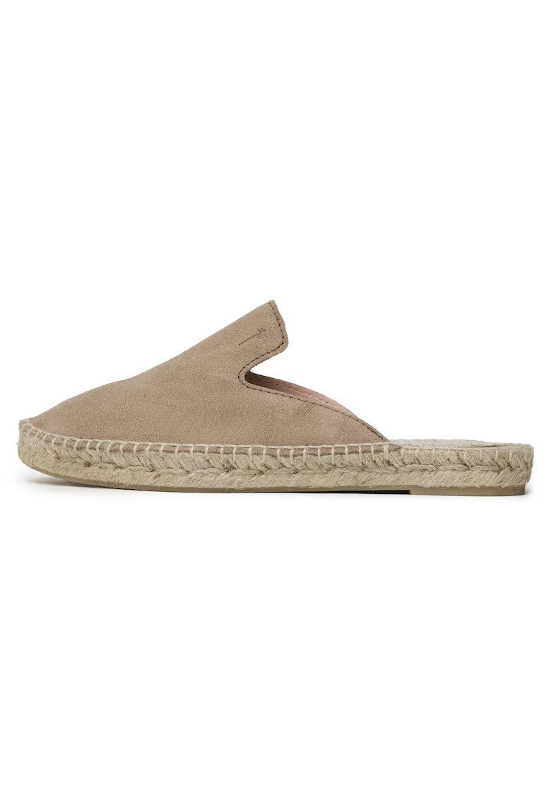 Manebi Espadrile pentru femei - 302778294 - piele naturala - maro